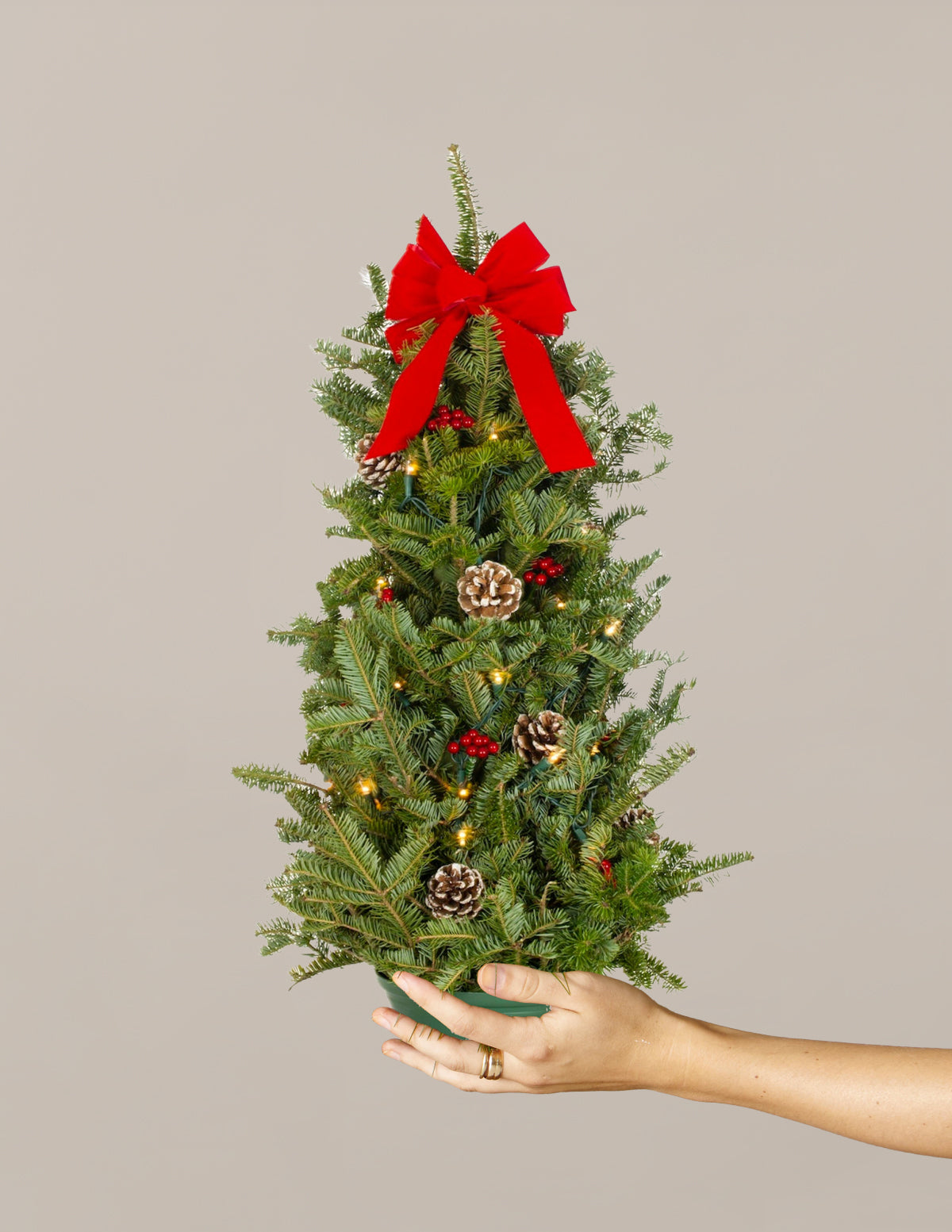 70 cm (28 inç) Işıklı Masa Üstü Noel Ağacı