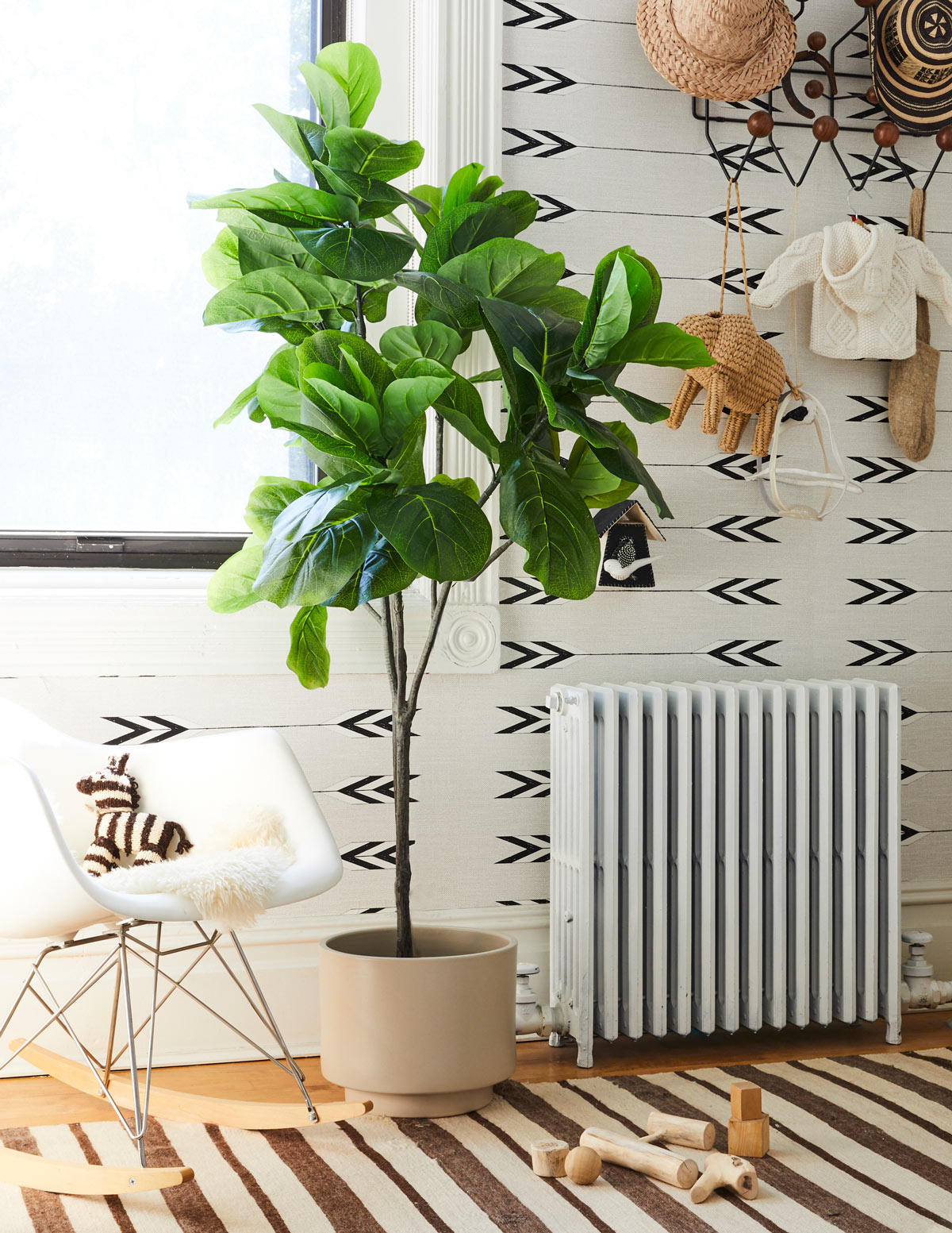 Yapay Deve Tabanı (Fiddle Leaf Fig) Ağacı