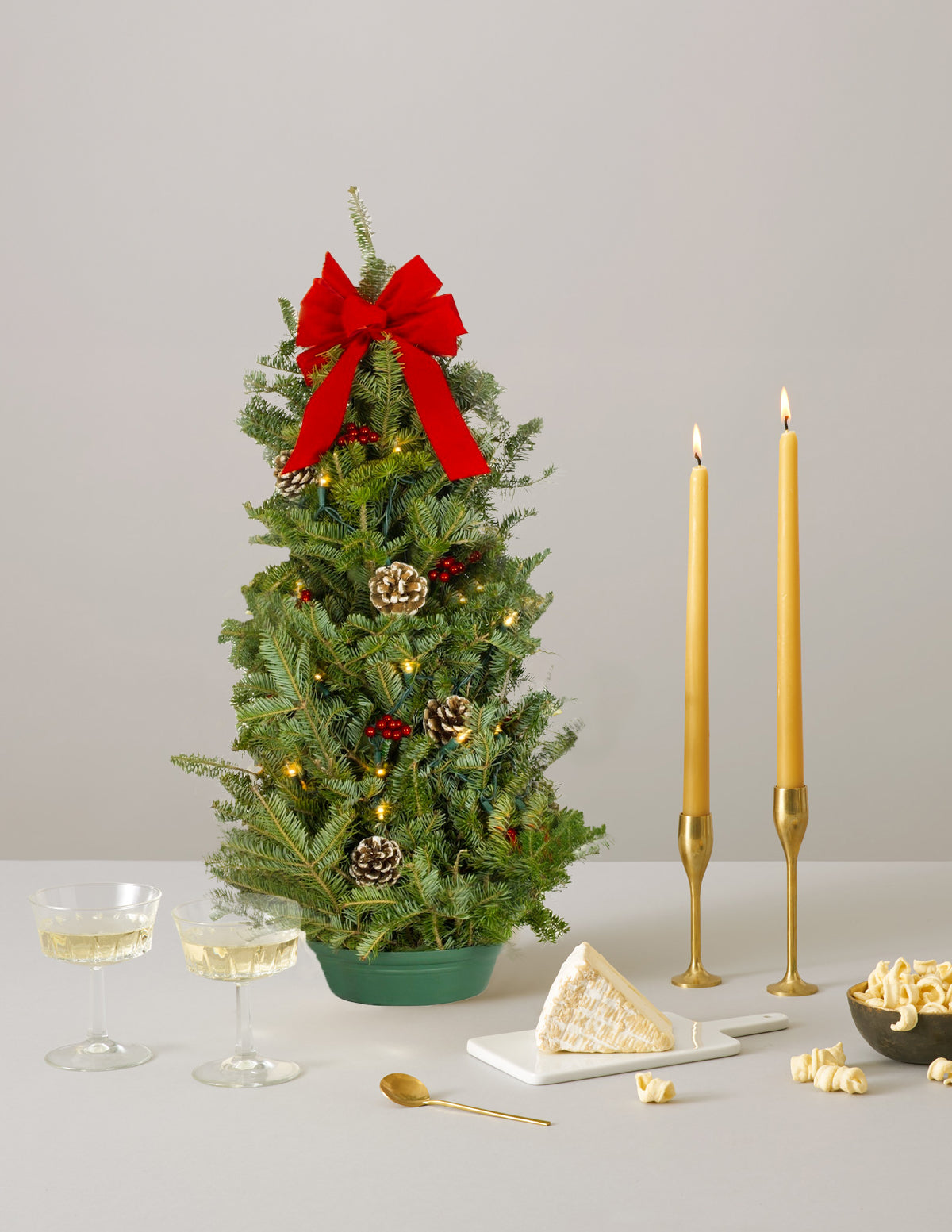 70 cm (28 inç) Işıklı Masa Üstü Noel Ağacı